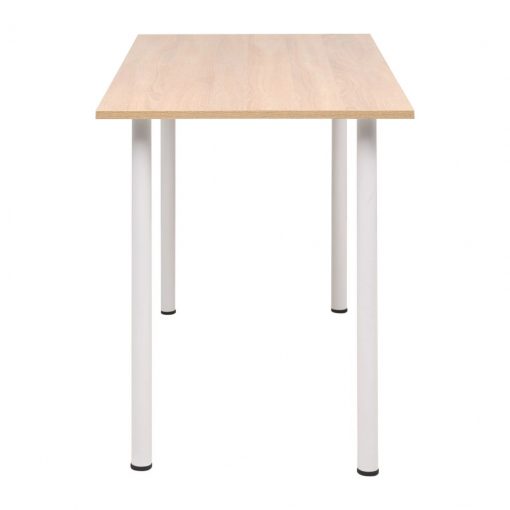 Mesa de jantar 120x60x73 cm cor carvalho e branco - Image 4