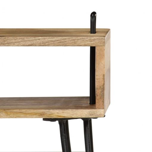 Mesa de cabeceira madeira de mangueira maciça 40x34x47 cm - Image 7