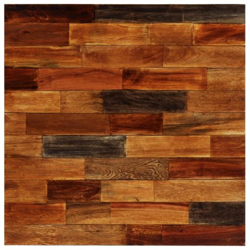Mesa de bar em madeira reciclada maciça 70x70x106 cm - Image 4