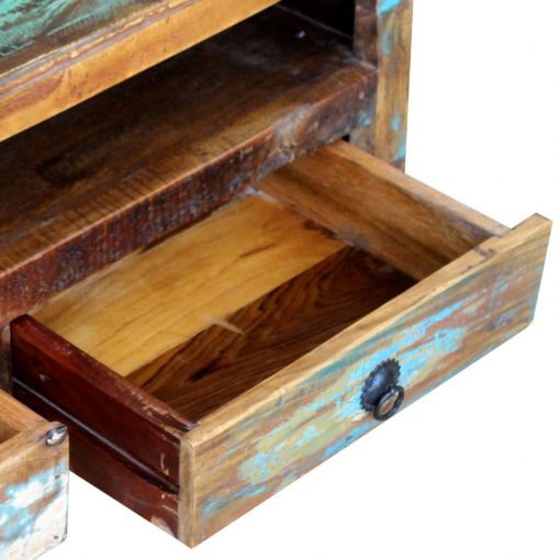 Móvel de TV com 3 gavetas, madeira reciclada sólida - Image 8