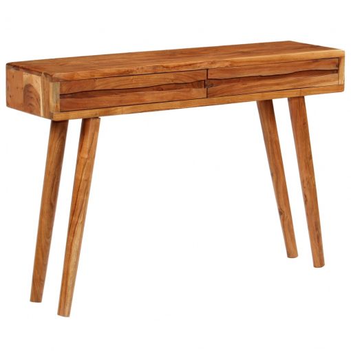 Mesa consola acácia maciça c/ gavetas esculpidas 118x30x80 cm - Image 11