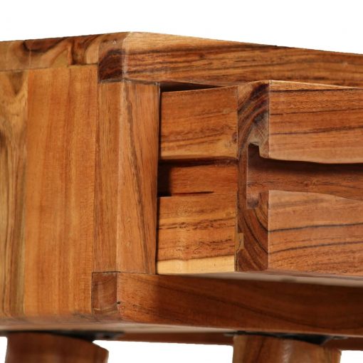 Mesa consola acácia maciça c/ gavetas esculpidas 118x30x80 cm - Image 7