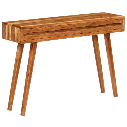 Mesa consola acácia maciça c/ gavetas esculpidas 118x30x80 cm - Image 9