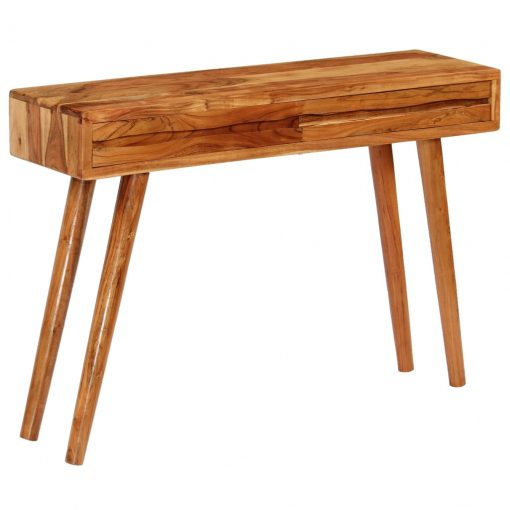 Mesa consola acácia maciça c/ gavetas esculpidas 118x30x80 cm - Image 10