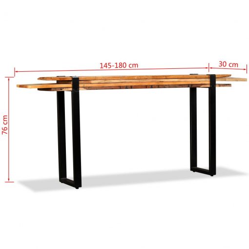 Mesa consola ajustável em madeira maciça recuperada - Image 11