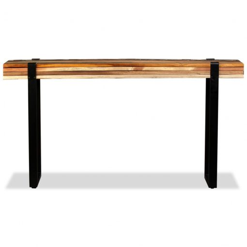 Mesa consola ajustável em madeira maciça recuperada - Image 7