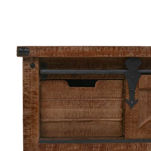 Mesa consola madeira de abeto maciça 131x35,5x75 cm castanho - Image 8