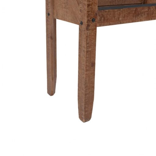 Mesa consola madeira de abeto maciça 131x35,5x75 cm castanho - Image 10