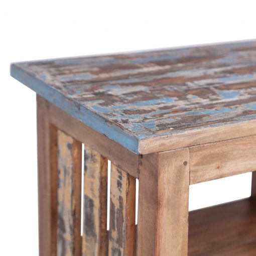 Mesa de cabeceira 41x30x50 cm madeira recuperada maciça - Image 6