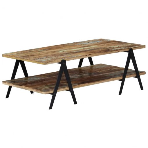 Mesa de centro 115x60x40 cm madeira recuperada maciça - Image 8