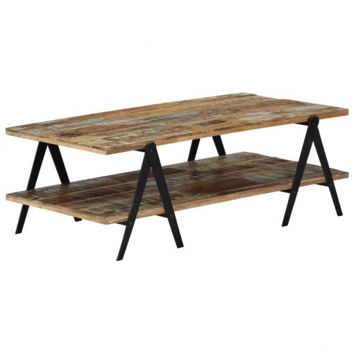Mesa de centro 115x60x40 cm madeira recuperada maciça - Image 9
