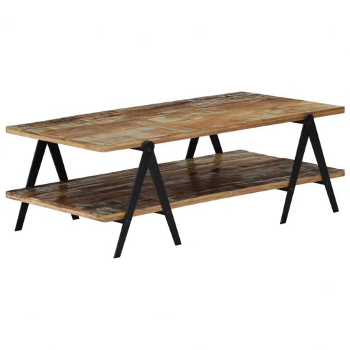 Mesa de centro 115x60x40 cm madeira recuperada maciça - Image 10