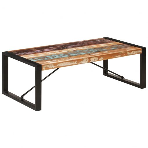 Mesa de centro 120x60x40 cm madeira recuperada maciça - Image 8