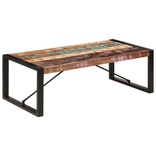 Mesa de centro 120x60x40 cm madeira recuperada maciça - Image 9