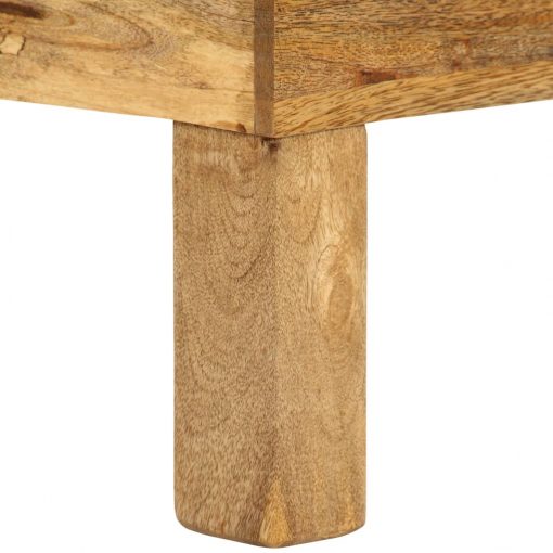Mesa de centro madeira de mangueira maciça 110x55x35 cm - Image 11
