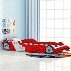 Cama carro de corrida para crianças 90x200 cm vermelho - Mobiliário para Crianças