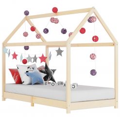 Estrutura de cama para crianças 80x160 cm pinho maciço - Mobiliário para Crianças