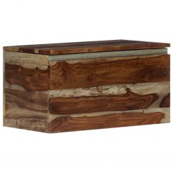 Arca de arrumação 30x30x57 cm madeira de sheesham maciça - Baús