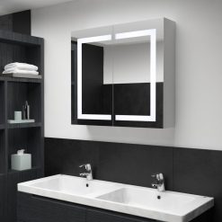 Armário espelhado para casa de banho com LED 80x12