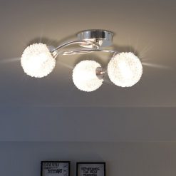 Candeeiro de teto com 3 lâmpadas LED G9 120 W