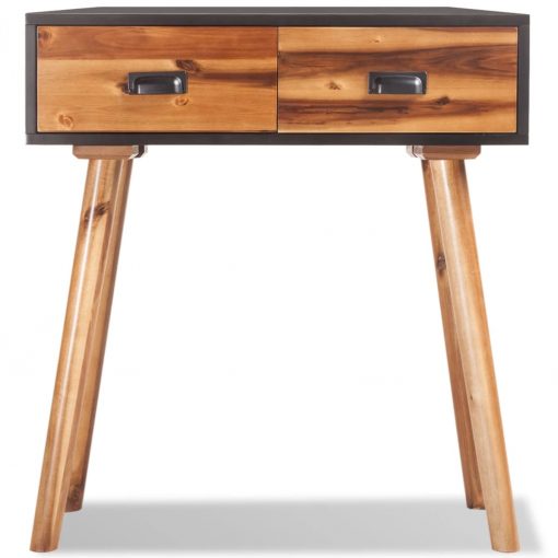 Mesa consola madeira de acácia maciça 70x30x75 cm - Image 2