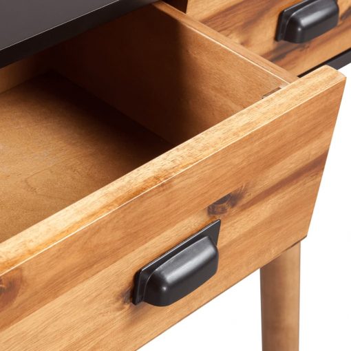 Mesa consola madeira de acácia maciça 70x30x75 cm - Image 4
