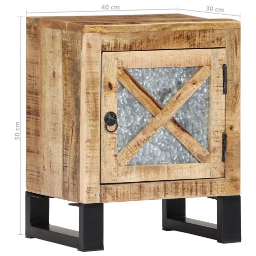 Mesa de cabeceira 40x30x50 cm madeira de mangueira maciça - Image 6