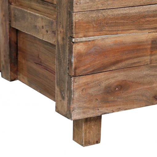 Mesa de centro 65x65x38 cm madeira recuperada maciça - Image 8