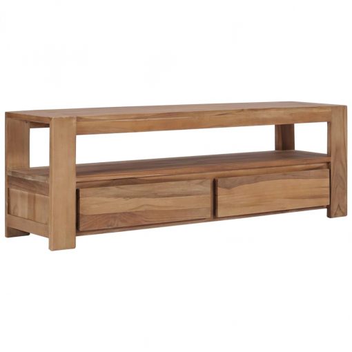 Móvel de TV 120x30x40 cm madeira teca maciça