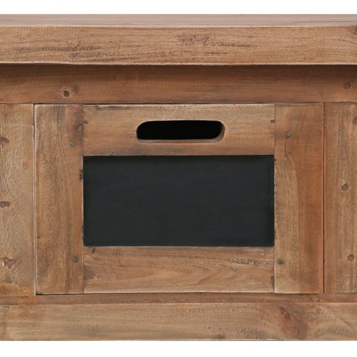 Móvel de TV com 3 gavetas 120x30x40 cm madeira de mogno maciça - Image 2