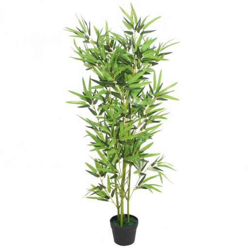 Planta bambu artificial com vaso 120 cm verde - Plantas Artificiais