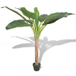 Planta bananeira artificial com vaso 150 cm verde - Plantas Artificiais