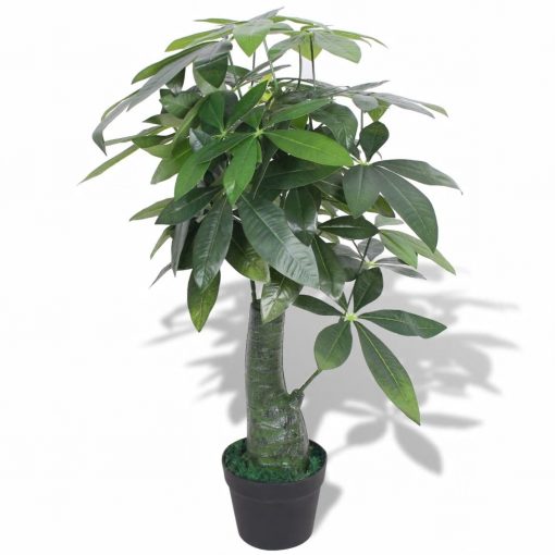 Planta árvore da sorte artificial com vaso 85 cm verde - Plantas Artificiais