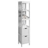 Armário Branco Com Gavetas e Prateleiras 30 x 30 x 141