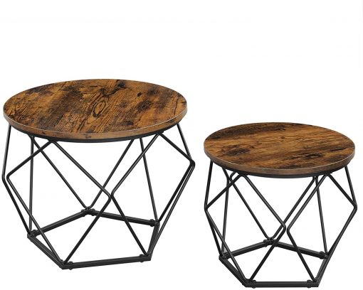 Conjunto de 2 Mesas de Centro Design Industrial