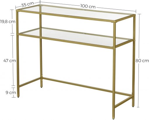 Consola Dourada 100 x 35 x 80 cm - Image 7