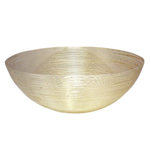 Tigela decorativa metal Dourado - Image 2