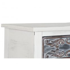 Consola Natural Castanho MDF Branco Árabe (107 x 36 x 81 cm)