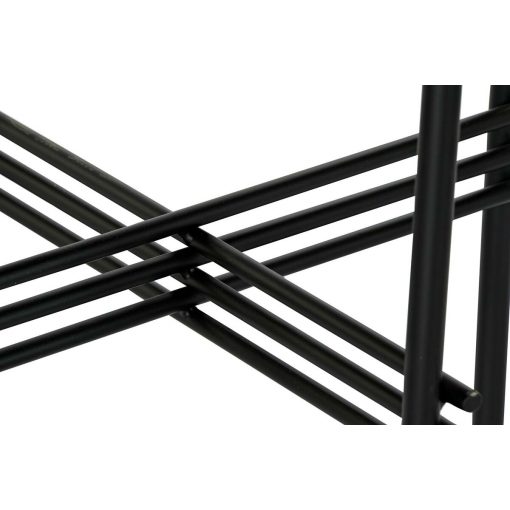 Consola Preto Metal Branco Mármore Moderno (120 x 40 x 80 cm)