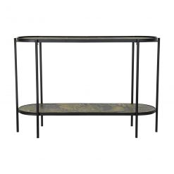 Consola Preto Metal MDF Verde Tropical (120 x 41 x 80 cm)