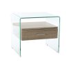 Mesa de Cabeceira Cristal Madeira MDF (50 x 40 x 45.5 cm)