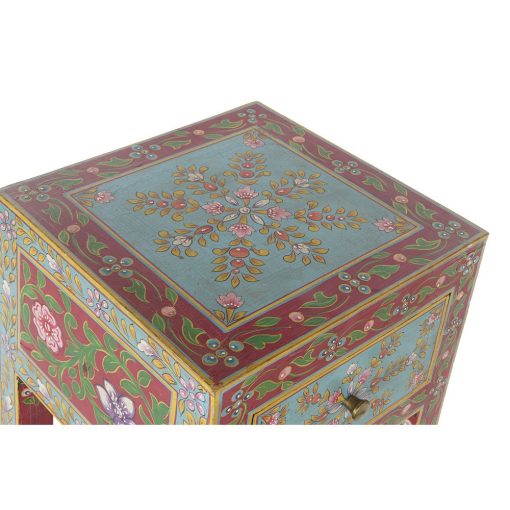 Mesa de apoio Acrílico Madeira de mangueira (30 x 30 x 80 cm)