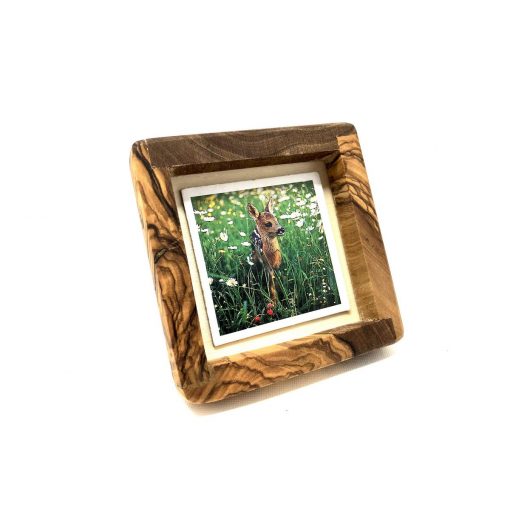 Moldura em madeira de oliveira quadrada 8x8cm