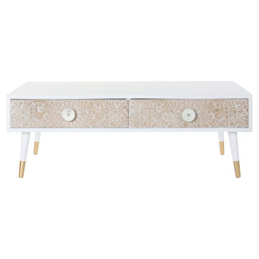 Móvel de TV Branco Abeto Marrom claro (120 x 65 x 42 cm)