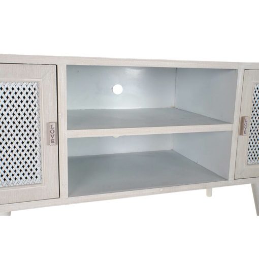 Móvel de TV Branco Madeira MDF (110 x 61 x 41 cm)