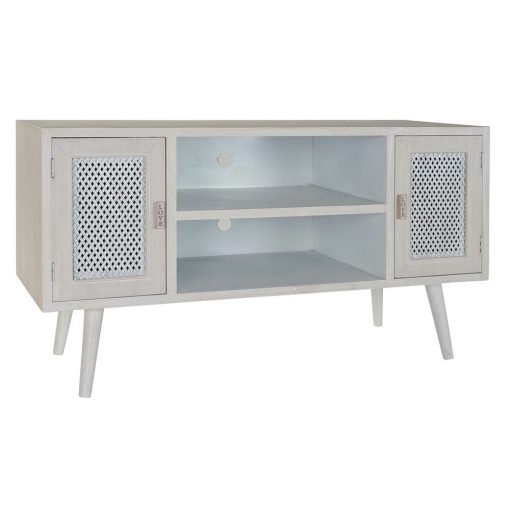 Móvel de TV Branco Madeira MDF (110 x 61 x 41 cm)