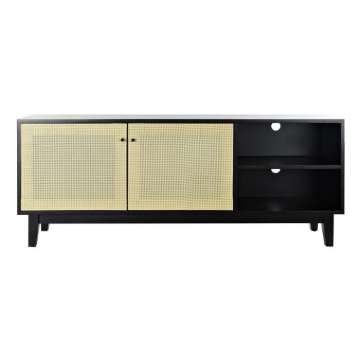 Móvel de TV Preto Abeto Rotim (160 x 65 x 38 cm)