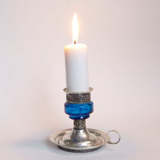 Castiçal marroquino Azul