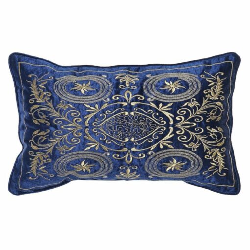 Almofada 8424001850358 Dourado 50 x 10 x 30 cm Azul Marinho