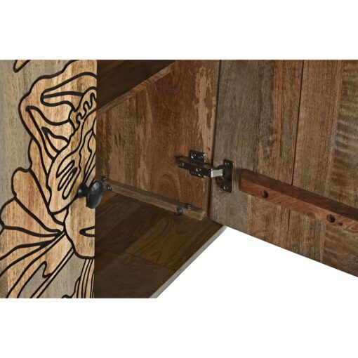 Aparador Natural Cinzento Metal Madeira de mangueira (177 x 45 x 74 cm) - Image 5